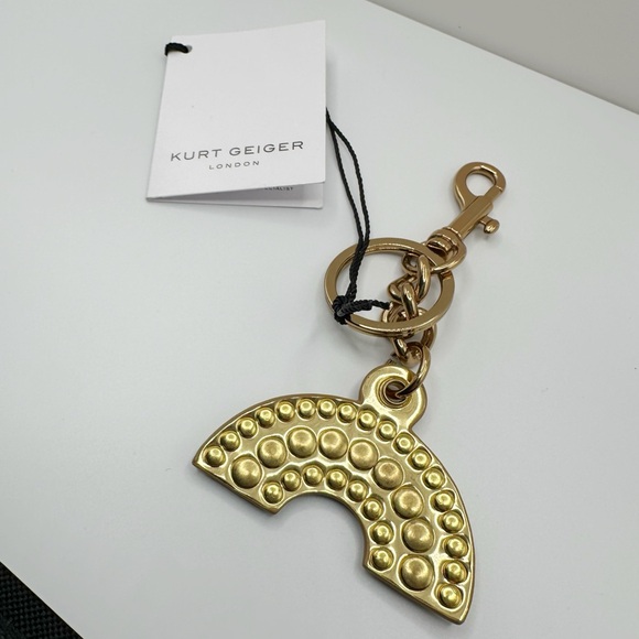 Kurt Geiger Gold Rainbow Purse Charm/Keychain NWT - Picture 2 of 6